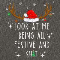 Look At Me Being All Festive And Funny Christmas Tree Cotton Canvas Backpack