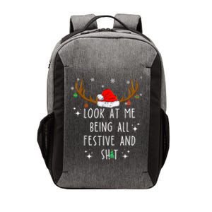 Look At Me Being All Festive And Funny Christmas Tree Vector Backpack