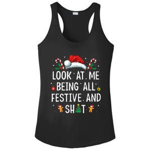 Look At Me Being All Festive And Funny Christmas Ladies PosiCharge Competitor Racerback Tank