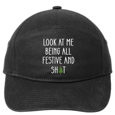 Look At Me Being All Festive And Shit 7-Panel Snapback Hat