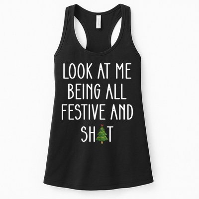 Look At Me Being All Festive And Shit Womens Tank Top