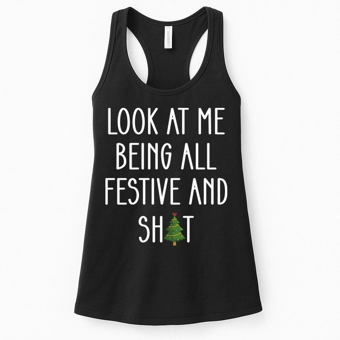 Look At Me Being All Festive And Shit Womens Tank Top