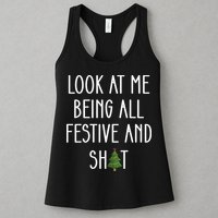 Look At Me Being All Festive And Shit Womens Tank Top