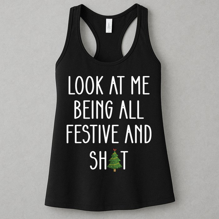 Look At Me Being All Festive And Shit Womens Tank Top