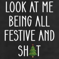 Look At Me Being All Festive And Shit Microfiber Hand Towel