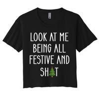 Look At Me Being All Festive And Shit Crop Top