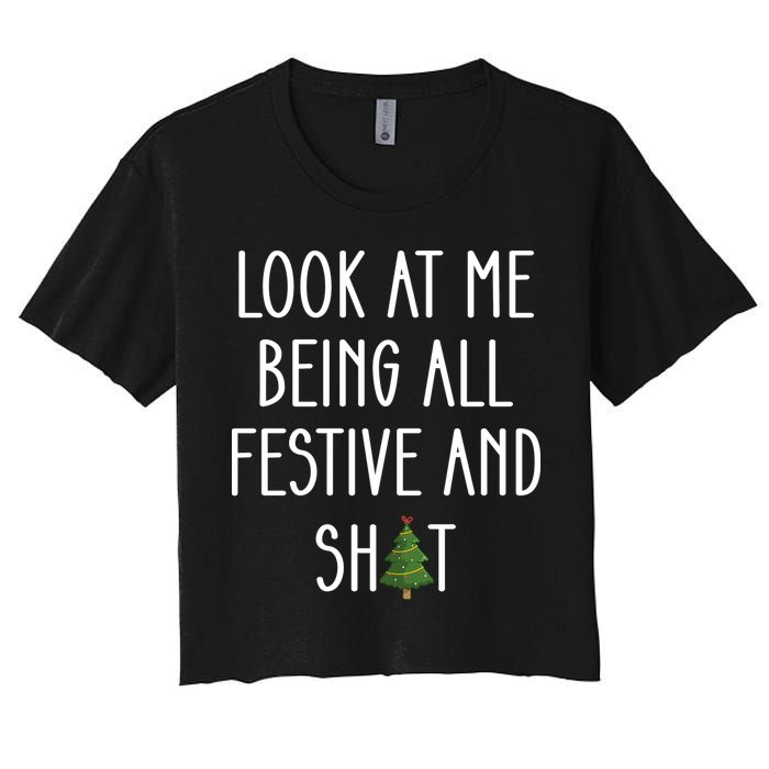 Look At Me Being All Festive And Shit Crop Top