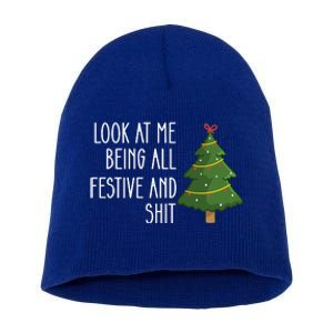 Look At Me Being All Festive And Shit Short Acrylic Beanie