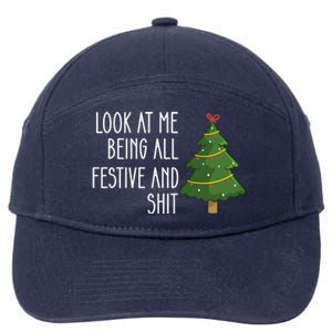 Look At Me Being All Festive And Shit 7-Panel Snapback Hat