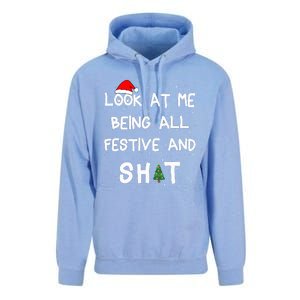 Look At Me Being All Festive Christmas Matching Family  Unisex Surf Hoodie