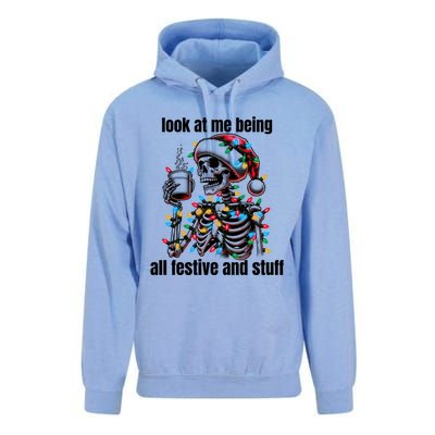 Look At Me Being All Festive And Stuff Humorous Xmas Funny Unisex Surf Hoodie