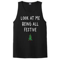 Look At Me Being All Festive Christmas Tree Graphic Xmas PosiCharge Competitor Tank