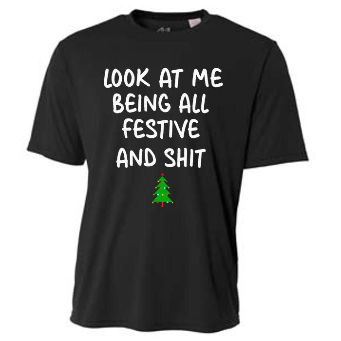 Look At Me Being All Festive Christmas Cooling Performance Crew T-Shirt