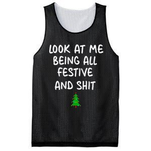 Look At Me Being All Festive Christmas Mesh Reversible Basketball Jersey Tank