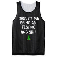 Look At Me Being All Festive Christmas Mesh Reversible Basketball Jersey Tank