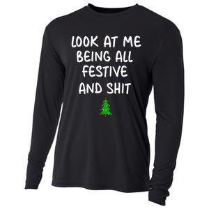 Look At Me Being All Festive Christmas Cooling Performance Long Sleeve Crew