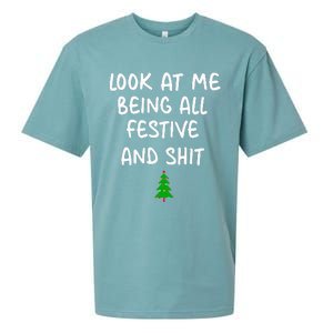 Look At Me Being All Festive Christmas Sueded Cloud Jersey T-Shirt