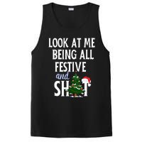 Look At Me Being All Festive And Shits Funny Sarcastic Xmas  PosiCharge Competitor Tank