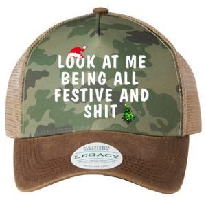 Look At Me Being All Festive And Shit Humorous Christmas  Legacy Tie Dye Trucker Hat