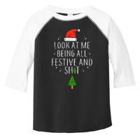 look at me being all festive christmas  Toddler Fine Jersey T-Shirt