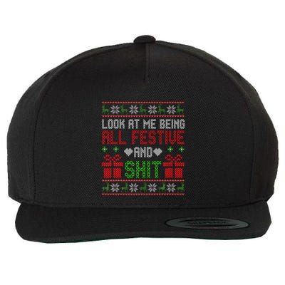  Look At Me Being All Festive And Shit Xmas Wool Snapback Cap