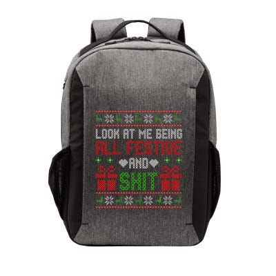  Look At Me Being All Festive And Shit Xmas Vector Backpack