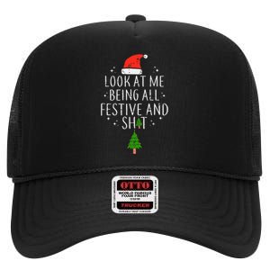 Look At Me Being All Festive High Crown Mesh Back Trucker Hat