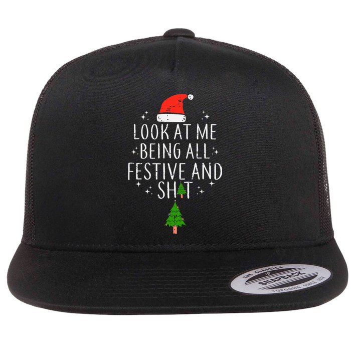 Look At Me Being All Festive Flat Bill Trucker Hat