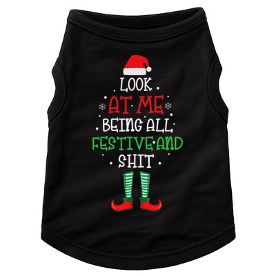 Look At Me Being All Festive And Shit Funny Doggie Tank