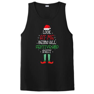 Look At Me Being All Festive And Shit Funny PosiCharge Competitor Tank