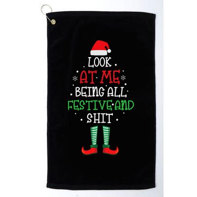 Look At Me Being All Festive And Shit Funny Golf Towel
