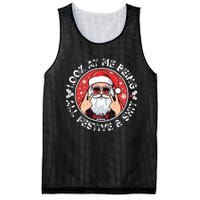 Look At Me Being All Festive And Shit Funny Christmas Mesh Reversible Basketball Jersey Tank