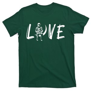 Love Astronaut Moon Art T-Shirt