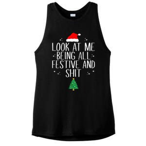 Look At Me. Being All Festive And Shit Ladies PosiCharge Tri-Blend Wicking Tank