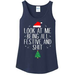 Look At Me. Being All Festive And Shit Ladies Essential Tank