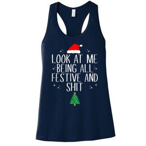 Look At Me. Being All Festive And Shit Women's Racerback Tank