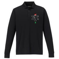 Look At Me Being All Festive And Shit Funny Christmas Performance Long Sleeve Polo