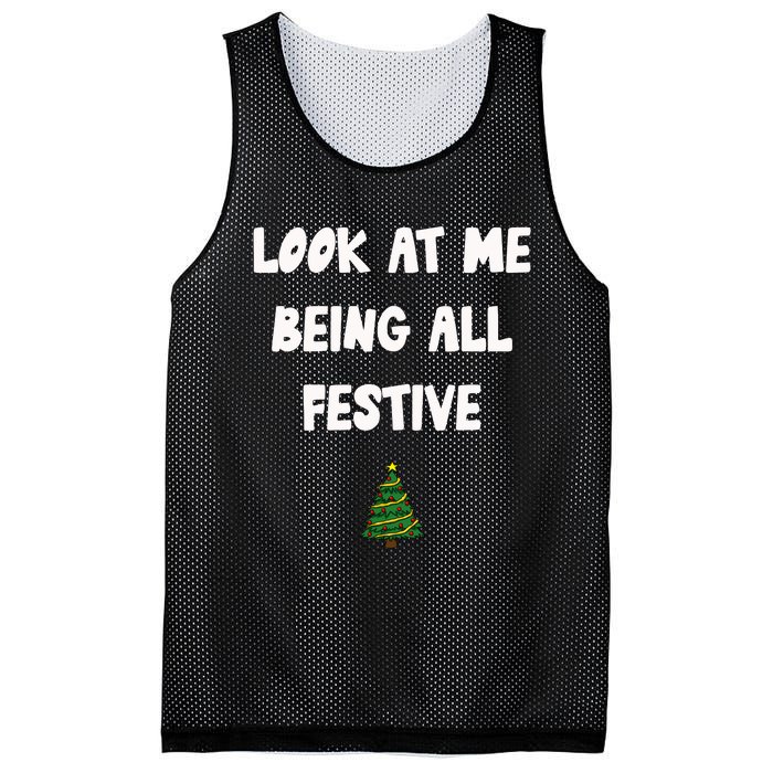 Look At Me Being All Festive Mesh Reversible Basketball Jersey Tank