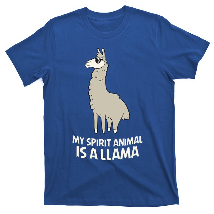 Llamas Are My Spirit Animals Alpaca Llama Funny Gift T-Shirt