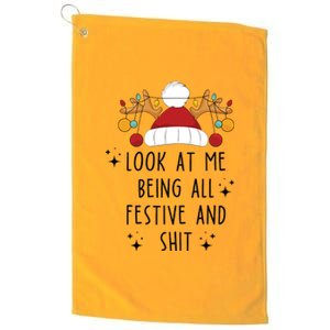 Look At Me Being All Festive Humor Christmas Platinum Collection Golf Towel