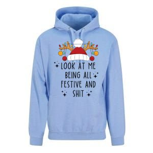 Look At Me Being All Festive Humor Christmas Unisex Surf Hoodie