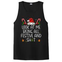 Look At Me Being All Festive And Shit Funny Christmas Tree Gift PosiCharge Competitor Tank