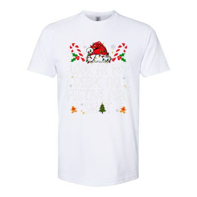 Look At Me Being All Festive And Shit Funny Christmas Tree Gift Softstyle CVC T-Shirt