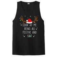 Look At Me Being All Festive And Shit Funny Christmas Tree PosiCharge Competitor Tank