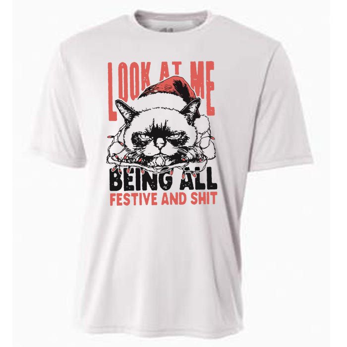 Look At Me Being All Festive And Shit Cooling Performance Crew T-Shirt