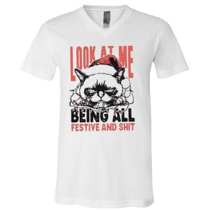 Look At Me Being All Festive And Shit V-Neck T-Shirt