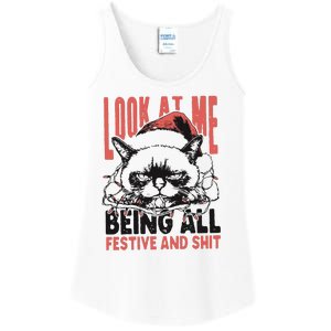 Look At Me Being All Festive And Shit Ladies Essential Tank