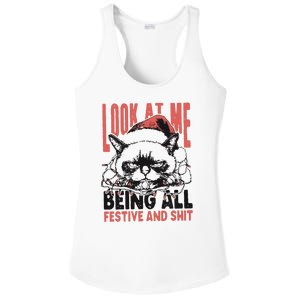 Look At Me Being All Festive And Shit Ladies PosiCharge Competitor Racerback Tank