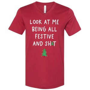 Look At Me Being All Festive V-Neck T-Shirt