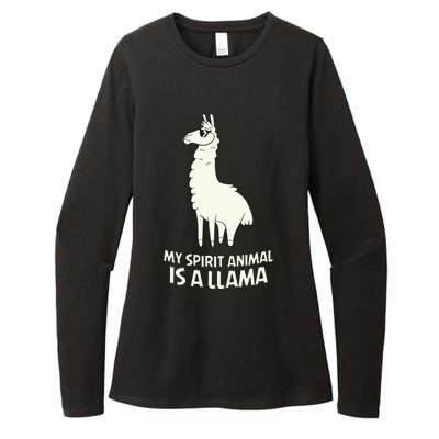 LLamas Are My Spirit Animals Alpaca Llama Womens CVC Long Sleeve Shirt